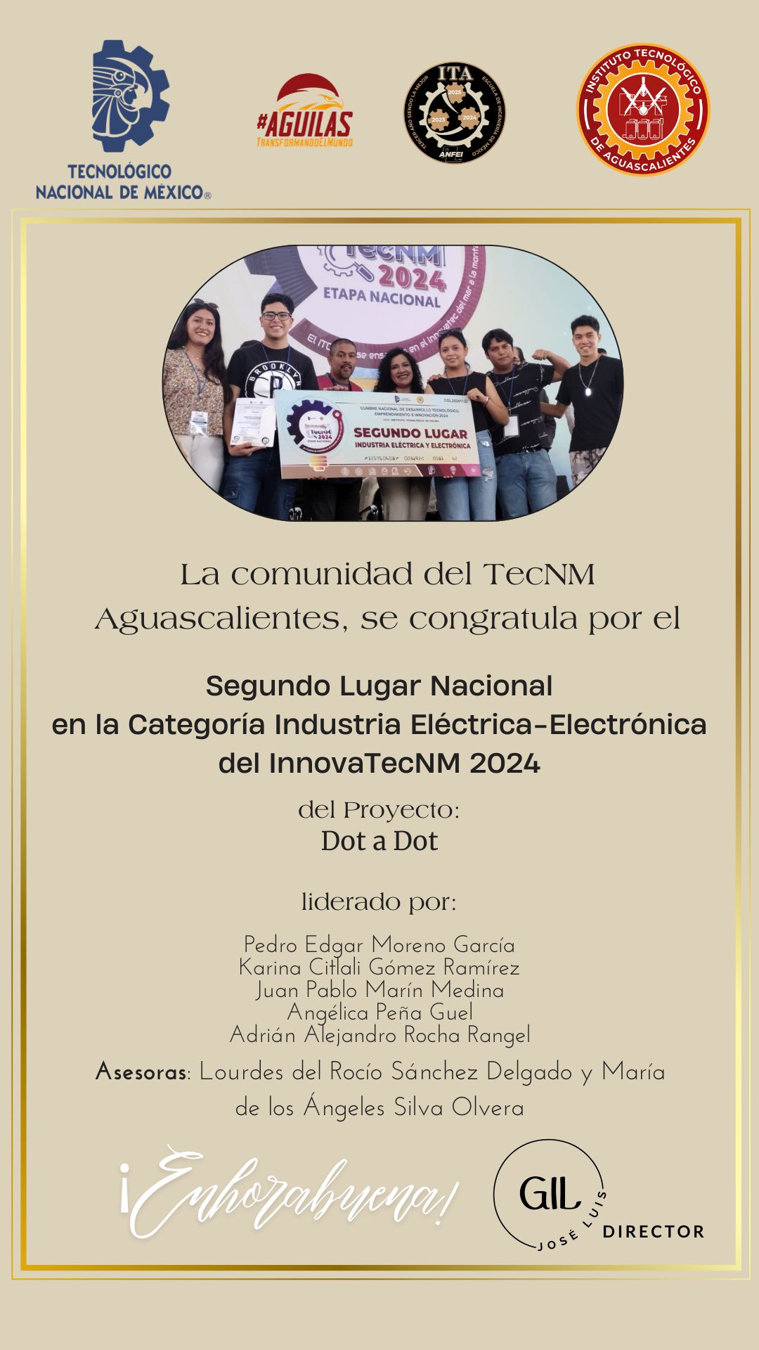 2024, Segundo Lugar Nacional de Dot a Dot en el Innova TecNM