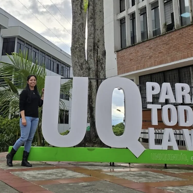 2025, Alumna del ITA en movilidad internacional en la Universidad del Quindío, Colombia