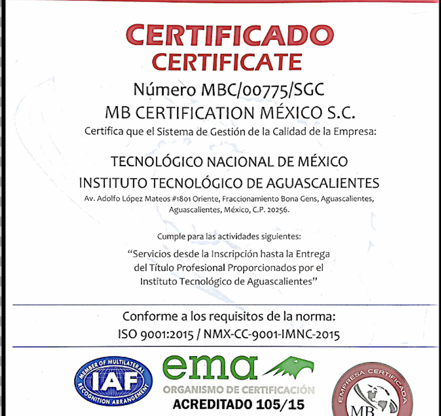 Recertificación ISO 9001:2015