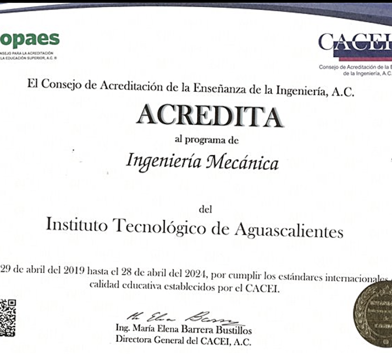 Acreditación Ingeniería Mecánica